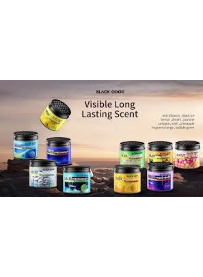 رائحة سوداء معطر جو بلاك أودور BO-3 للسيارة والمنزل – 180 جرام برائحة الأناناس بزيوت عطرية طبيعية - Image 3